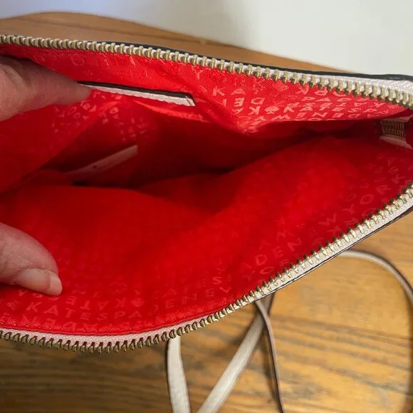 Kate Spade New York Mansfield Mariana pebbled leather crossbody bag Beige - Picture 6 of 10